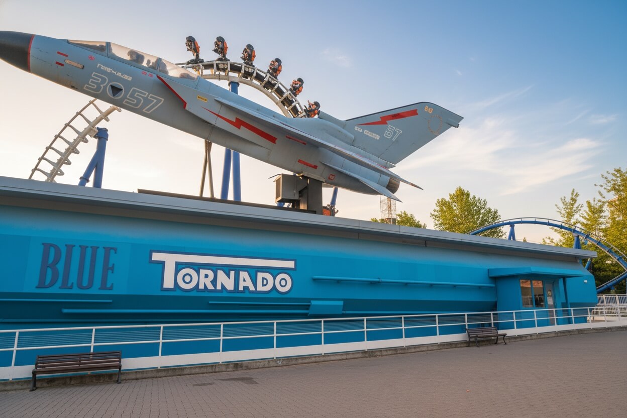 Atrakcije v Gardalandu Blue Tornado